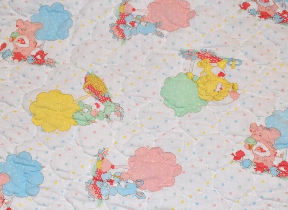 G4!¡GUAU! Edredón manta cuna bebé vintage 1985 Care Bears Cousins Foto 1 de 4