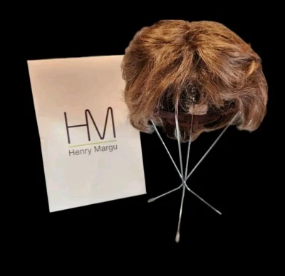 Peluca corta HENRY MARGU HM, marrón, en capas con gorra de encaje NUEVA EN CAJA  Foto 1 de 4