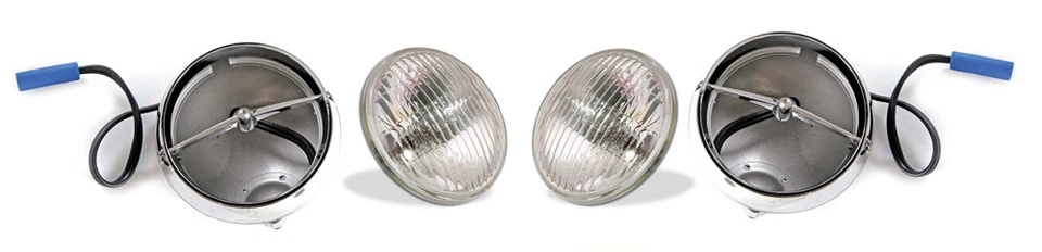 NEW! 1968 Mustang GT Fog Light Lamps Housings and Bulbs Set of 2, Pair - Image 1 of 4