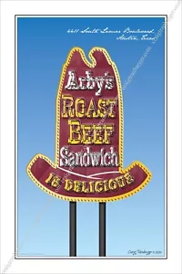 Neon Sign,Neon,sign,art,Arby's,Arby,Route 66,Travel,roadside,Motel,nostalgia - Picture 1 of 2