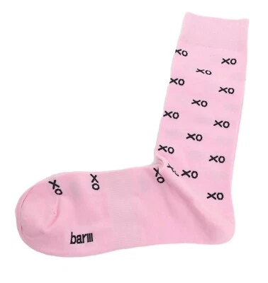 Bar III Hombre Oficina Trabajo Calcetines Patrón XO LOVE Corazón Arco Soporte Rosa Foto 1 de 2