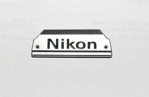 Genuine Nikon Camera name plate Decal, Excellent - Picture 1 of 2