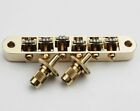 Gold Roller Saddle Tune O Matic Bridge 4Mm Post For Usa Gibson Lp Sg Es Dot