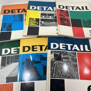 Vintage Detail Magazine LOT 1968 German Architecture Design 1-6 - Picture 1 of 24