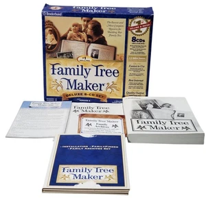 Family Tree Maker Deluxe 8-CD Set Version 6 (Windows 95/98) - Picture 1 of 20