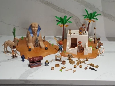 Playmobil lot sphinx égyptien et maison FAST P&P lot mixte LIRE DESCRIPTION  - Photo 1/4