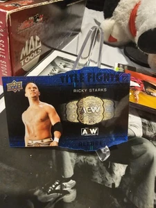 Carte à collectionner Ricky Starks 2022 Upperdeck Aew Allure Tf 17 Title Fights Blue Line - Photo 1/3