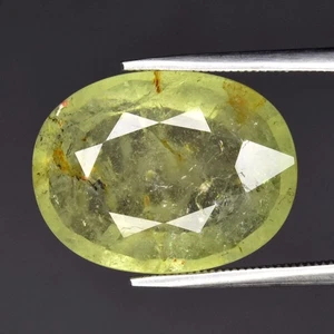 💎 Grande! Berillo verde naturale ovale 11,40 ct 18x13,7 mm - pietra preziosa Brasile - Foto 1 di 4