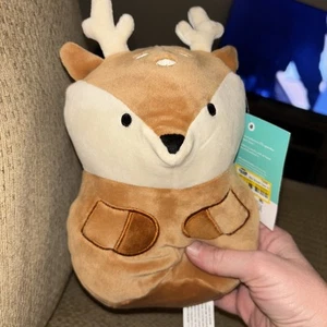 New Target Pillowfort Brown Deer Mini Plush Squish 8” Stuffed Animal Toy - Picture 1 of 2