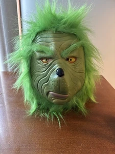 Verde Cosplay El Grinch Cabeza Completa Adulto Monstruo Máscara Látex Navidad Halloween - Imagen 1 de 9