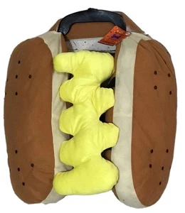 DOG Costume Buttons & Bones Hot Dog With Mustard M/L Halloween - Picture 1 of 8