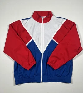 Chaqueta De Colección Alfred Dunner Mujer 12 Rojo Blanco Azul Colorblock Hecha en EE. UU. 90s - Imagen 1 de 6