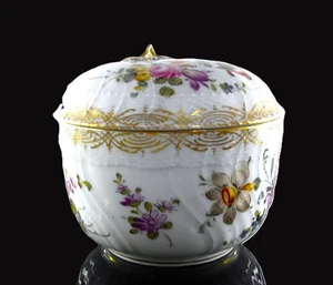 KPM BERLIN ANTIQUE BONBONNIERE SUCRIERE BOIT EN PORCELAINE ART NOUVEAU SIGNE - Bild 1 von 21