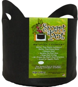 SMART POT FABRIC PLANTER The Original Fabric Container 10 Gallon w/ Handles - Picture 1 of 4