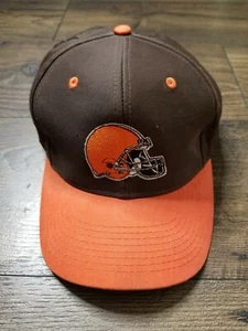 Cleveland Browns Snapback Hat Cap Lofo Athletic Vtg NFL Brown Orange - Picture 1 of 7