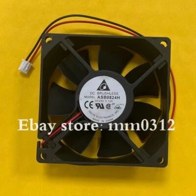 Delta ASB0824H DC24V 0.12A 80*80*25MM 2-Pin mute inverter cooling fan - Image 1 of 2