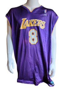 Vintage Reebok Los Angeles Lakers Kobe Bryant #8 Away Jersey Purple Men's 4XL - Picture 1 of 7