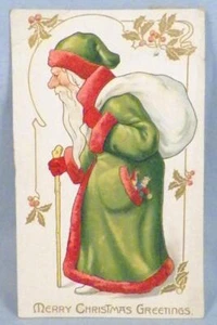 Santa Claus Postcard Raphael Tuck Belsnickel Merry Christmas Greetings #27 - Picture 1 of 5