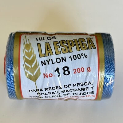 Color Azul Y Hilos La Espiga Nylon 100% No. 18 7 Oz Para Joyería Artesanal Nuevo Foto 1 de 4