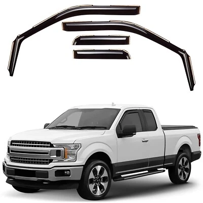 Parasoles de lluvia protectores de viento para Ford F-150 SuperCab 2015-2020 Foto 1 de 4