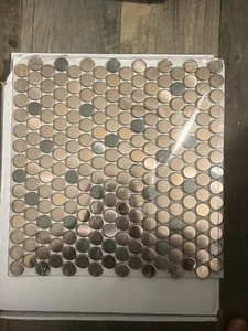 Penny Round Mosaic Tile for Kitchen Bathroom Backsplash Wall 5 Sheets - Picture 1 of 2