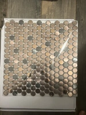 Penny Round Mosaic Tile for Kitchen Bathroom Backsplash Wall 5 Sheets - Image 1 of 2