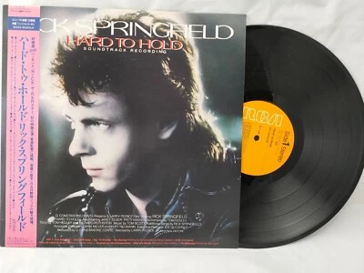 RICK SPRINGFIELD HARD TO HOLD RVC RPL8233 JAPAN OBI VINYL LP - Image 1 of 3