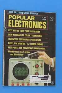 Popular Electronics Magazine July 1968 Tuning Bass Reflex & Monitor Heart/Blood - Bild 1 von 2