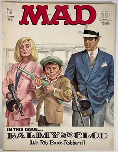 MAD MAGAZINE #119 6/68 Beatty BONNIE and CLYDE Dunaway INVADERS Women's Shoes - Imagen 1 de 3