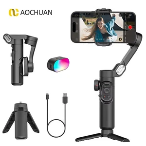 AOCHUAN Smart XE AI 3-Axis Gimbal Stabilizer for Smartphone iPhone 15 14 13 Pro - Picture 1 of 11