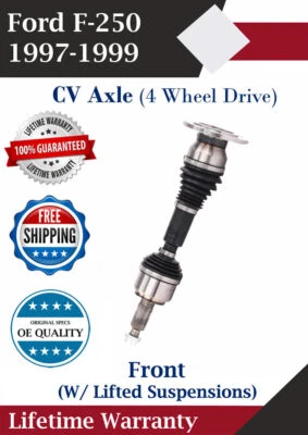 Eje delantero CV para Ford F-250 1997-1999 4,6 L 5,4 L 4x4 con elevación garantía de por vida Foto 1 de 4