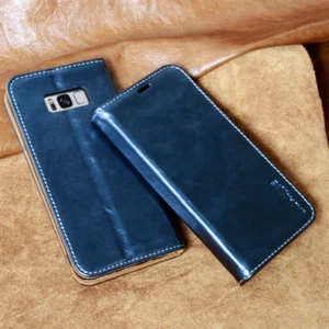 Leder Schutzhülle für Samsung Galaxy A5 S7 S8 S9  und Huawei P20 Cover Handy - Picture 1 of 12