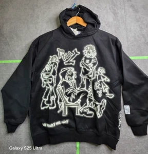 Aelfric Eden Hoodie Sweatshirt Men's Black Medium Long Sleeve Graphic Print - Picture 1 of 8