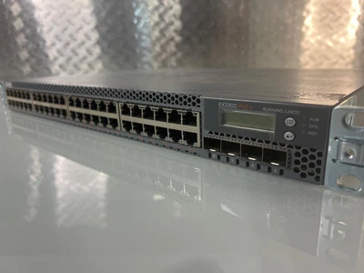 JUNIPER EX3300-48P 48-port 10/100/1000BASE-T PoE Ethernet Switch, 4 SFP+ - Image 1 of 4