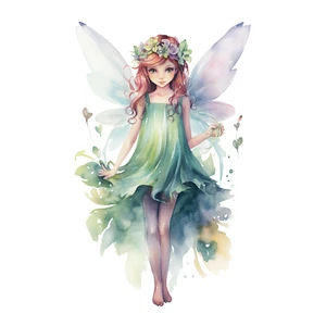 Autoaufkleber Sticker Süße Fee Aufkleber 9X9 cm - Picture 1 of 10