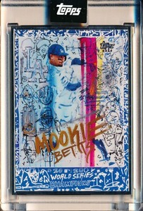 2020 Topps X Gregory Siff #1 Mookie Betts Artist Proof #57/58 Dodgers
