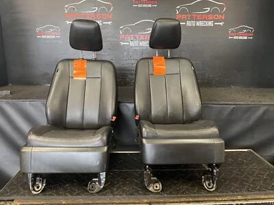 15-17 EXPEDITION PAR DE ASIENTOS DELANTEROS 10 VÍAS ELÉCTRICOS REFRIGERADOS CUERO NEGRO XH Foto 1 de 4