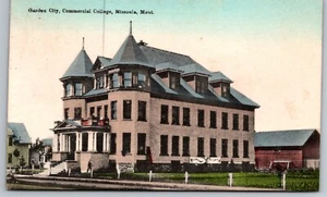 Garden City Commercial College Missoula Montana MT Posted 1912 Postcard - Picture 1 of 2