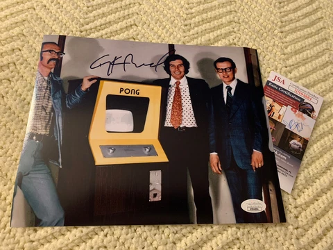 Nolan Bushnell Signed 8 X 10 Photo JSA Authentication COA Autographed Cover