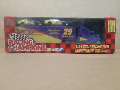 1996 Nascar Racing Champions,WCW Racing Team Transporter, 1/64. NEW - Image 1 of 3