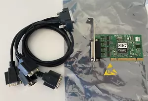 SIIG CyberPro JJ-P04621-S6 4 Port RS232 DP Quartet Serial 550 PCI - Picture 1 of 6