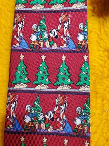 MICKEY MOUSE GOOFY DONALD DUCK ~ DISNEY ~ CORBATA ÁRBOL DE NAVIDAD PARA HOMBRE ~ 60" - Imagen 1 de 3