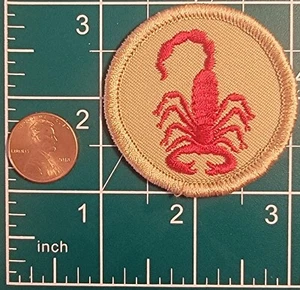 BSA PATROL MEDALLION TAN TWILL PATCH - Scorpion - 2009-2013 - Picture 1 of 2