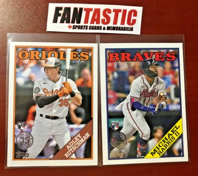 2023 Topps Baseball Series 1 1988 Insert Card YOU PICK #T88-1 to T88-100 inc RC - Image 1 of 2