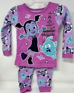 Set Pigiama Disney Bambino Vampirina e Demi Taglia 2T Rosa e Viola - Foto 1 di 2