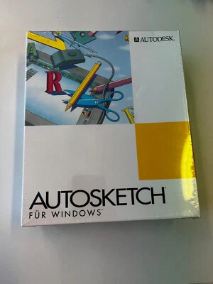 Software Rarität - Autodesk Autosketch für Windows / MS-DOS o. Windows 3.0 - Bild 1 von 2
