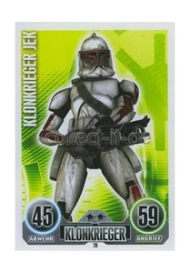 Force Attax 28 - KLONKRIEGER JEK - Klonkrieger - Die Republik SERIE 1 (2010) - Bild 1 von 1
