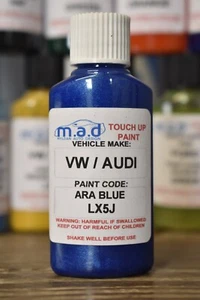 M.A.D AUDI ARA BLUE LX5J PAINT TOUCH UP KIT 30ML A1 A3 A4 A5 A6 TT Q3 Q5 Q7 S - Picture 1 of 1