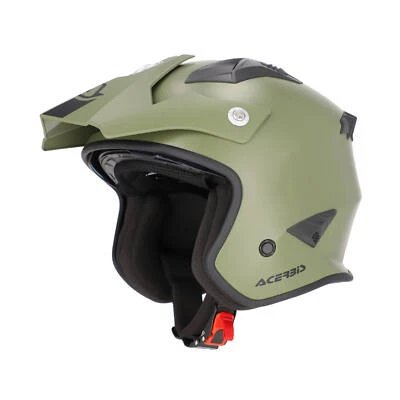 Casco Jet ACERBIS Jet Aria 22.06 Verde Militare Opaco