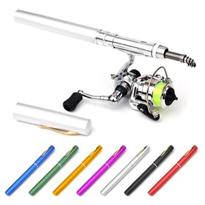 Pocket Collapsible Fishing Rod Reel Combo Fishing Rod Spinning Reel Combo H1I9 - Picture 1 of 51